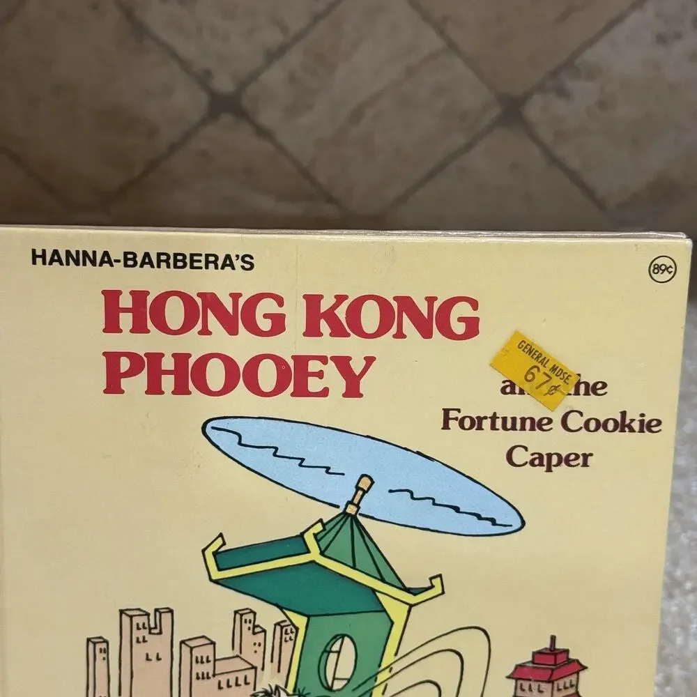 Vintage Hong Kong Phooey Hardcover Kids Children Book Hanna-Barbera Cartoon 1981